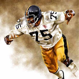 Joe Greene - Limited Edition Giclee By James Byrne - Pittsburgh Steelers Artwork - Series 1