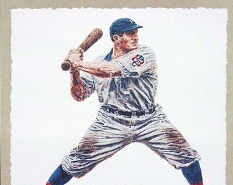 Peut inclure: Une carte de baseball vintage représentant Honus Wagner, un joueur de baseball célèbre. La carte provient de la collection On One Field, qui présente les plus grands joueurs de baseball. La carte est dans un cadre blanc avec une bordure noire.