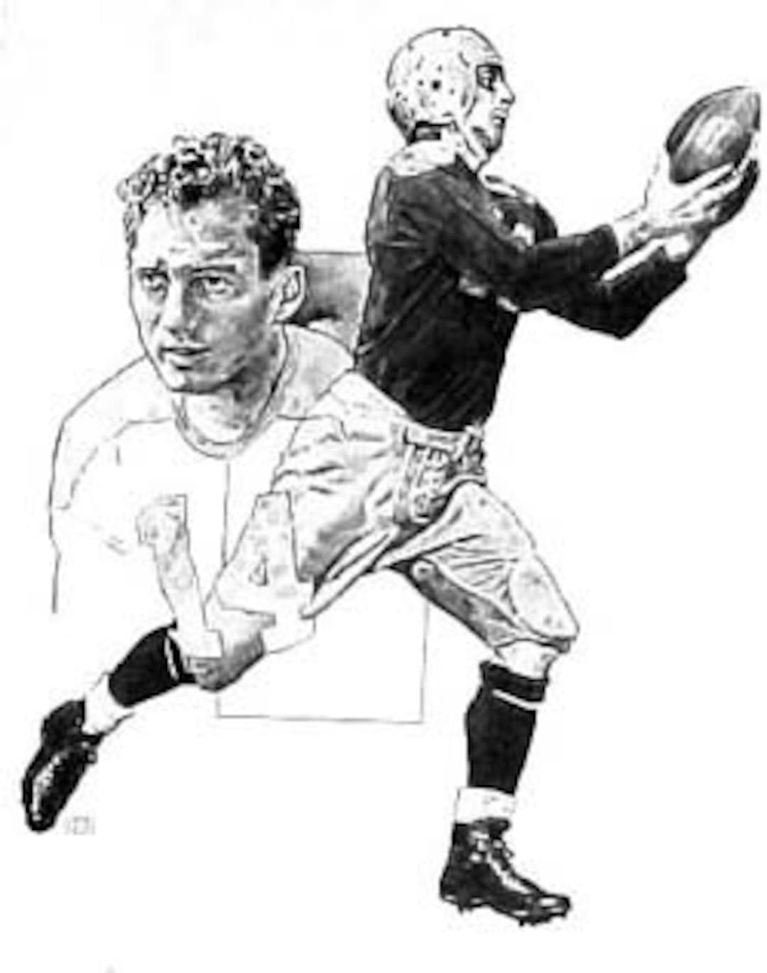 Don Hutson Green Bay Packers Lithograph Limited Edition 