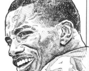 Joey Galloway Seattle Seahawks Limited Edition Print By Michael Mellett