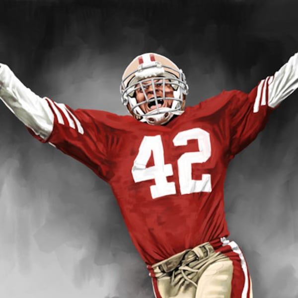 Ronnie Lott - Limited Edition Giclee By James Byrne - San Francisco 49'ers Artwork - Series 1