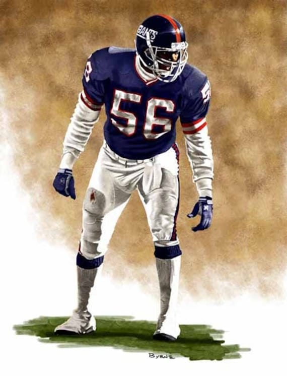 Lawrence Taylor LT Limited Edition Giclee by James Byrne New