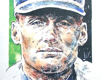 Walter Johnson Washington Senators Limited Edition Print By Michael Mellett