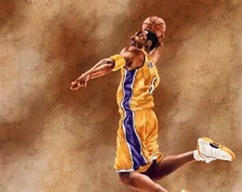 Kobe Bryant - Limited Edition Giclee By James Byrne - Los Angeles Lakers Artwork