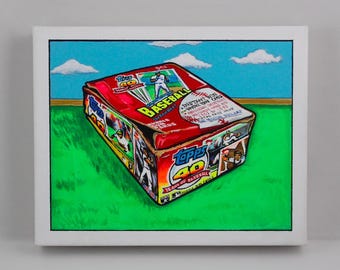 1991 Topps Damaged Bubble Gum Box