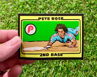 Pete Rose Sticker Card (2.5 x 3.5 inch)