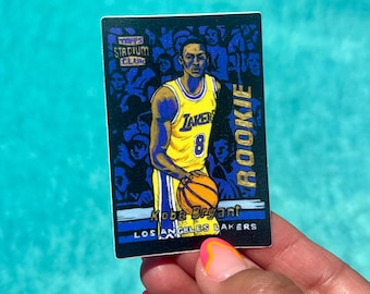 Kobe Bryant Rookie (2 X 3 Inch) Mini Sticker Card Collectible 1996 TOPPS Stadium Club