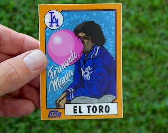 Fernando Valenzuela “El Toro” Sticker Card