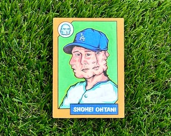 Shohei Ohtani "Faces" Sticker Card (2.5 x 3.5 inch)