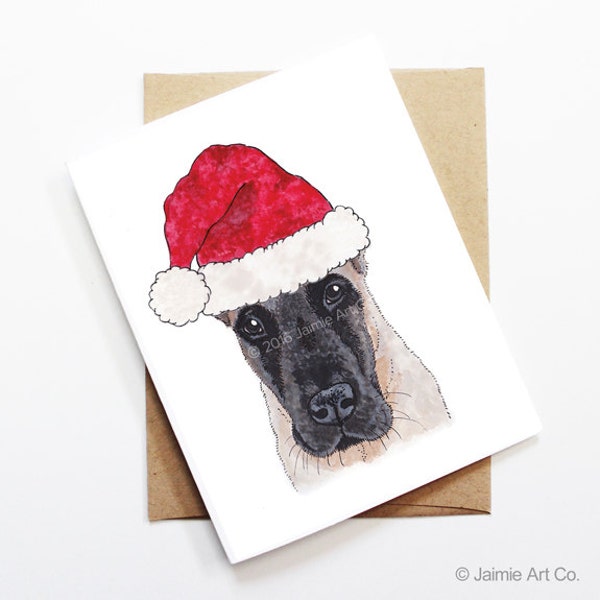 Christmas Card - Great Dane, Dog Christmas Card, Cute Christmas Card, Holiday Card, Xmas Card, Seasonal Card, Christmas Card Set