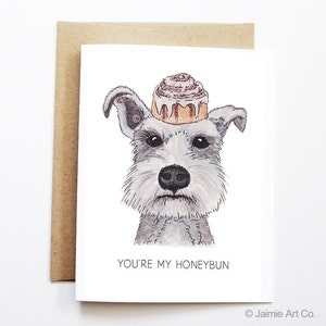 Süße Liebeskarte - Schnauzer, lustige Liebeskarte, lustige Karte, Hundekarte, süße Hundekarte, süße Grußkarte, Jubiläumskarte, lustiger Valentine