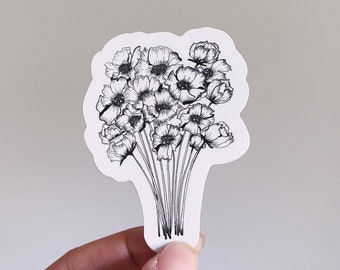 Bouquet Vinyl Sticker