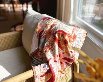 MINI* Bloom and Grow Bamboo Cotton Mini Blanket 8 Layers of muslin