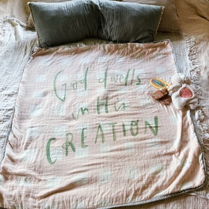 His Creation Bamboo/Cotton 8 Layer Muslin Blanket