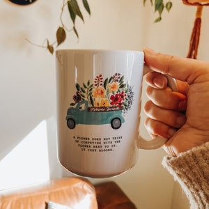 Flower Truck Mug 15oz