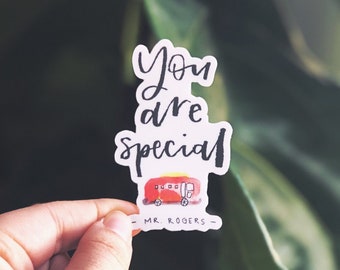 Vinyl Sticker "You Are Special"