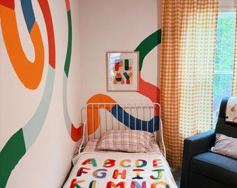 Abc And 123 Minky Blanket 50x60