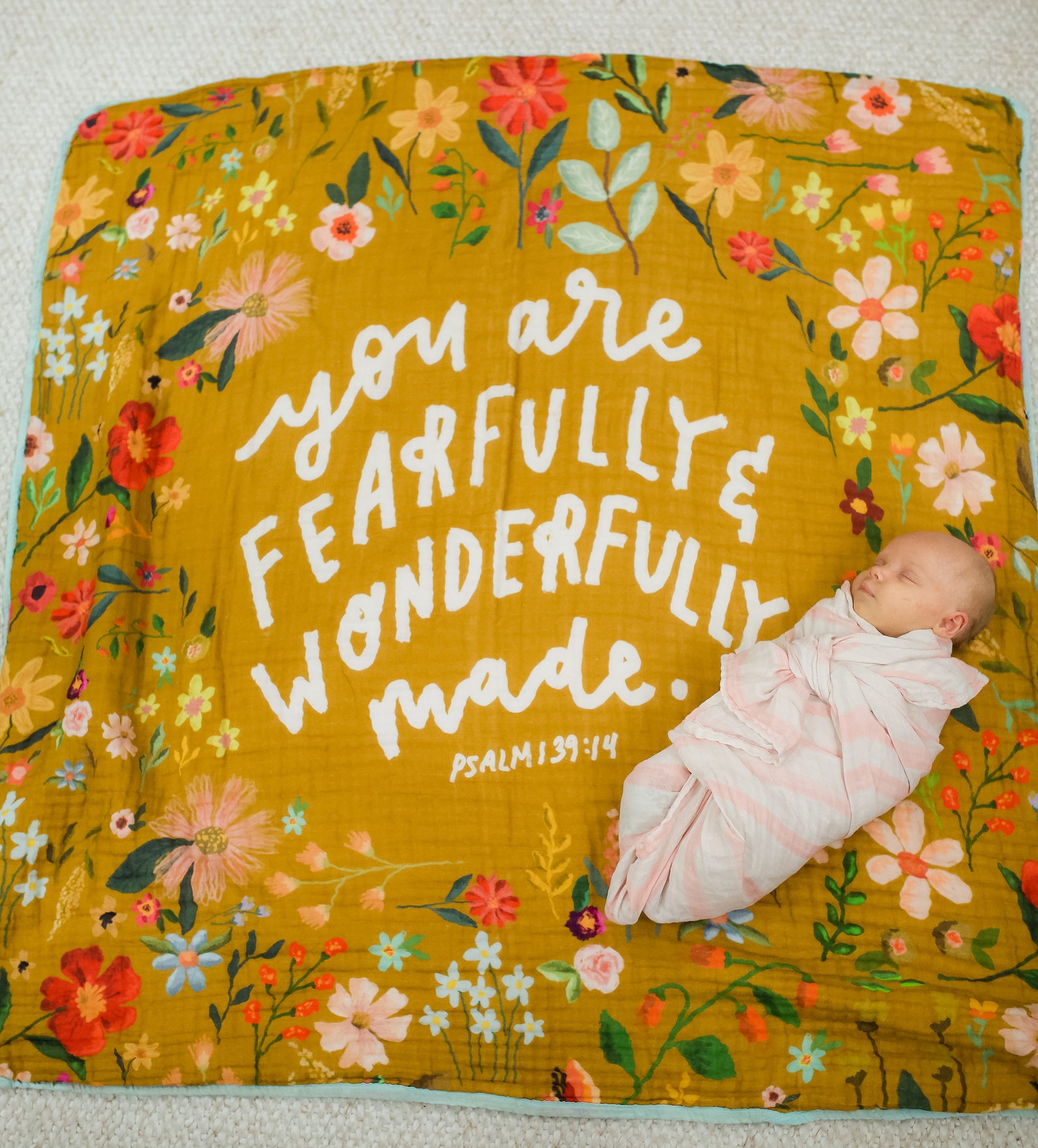 Wonderfully Made Muslin Quilt Etsy