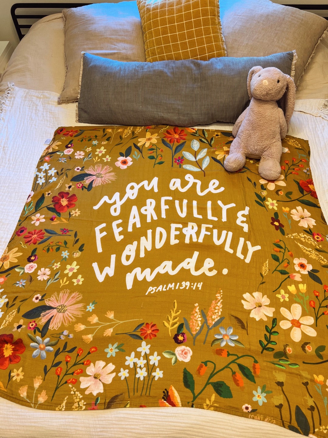 Wonderfully Made Bamboo Cotton Muslin Swaddle Etsy