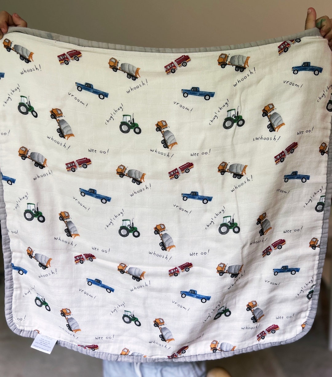 Cars Go Vroom 2 Layer Non Quilted Bamboo Blanket main image 1