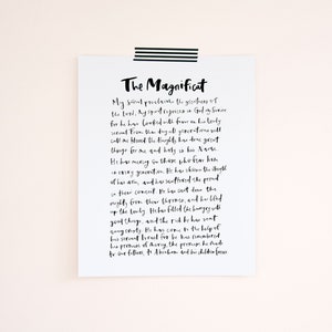 The Magnificat Fine Art Print 8x10