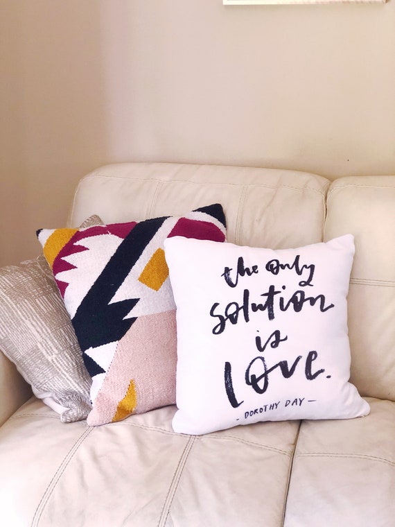 The Only Solution Throw Pillow Etsy