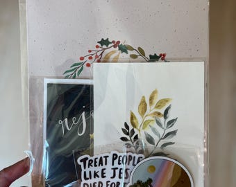 Mystery Assortment/ one 8x10, 5x7 print, vinyl sticker, magnet, and greeting card