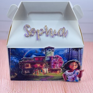 Encanto Favor Box, Miracle gable box , Encanto Party Favors, Encanto Gable box, Encanto Maribel Gable Box, Personalized gable box