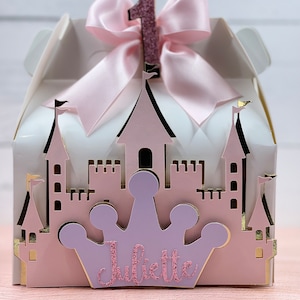 Princess Gable box• Princess favor box • princess favor boxes • castle princess favor box • castle party box • 3D favor boxes