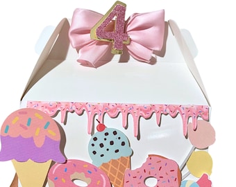 Candyland Gable Box: Ice Cream Party Favor