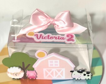 Farm Gable Favor Box: Handmade Birthday Candy Box