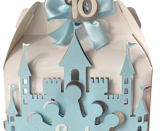 Princess Gable Box: Handmade Blue Favor Box