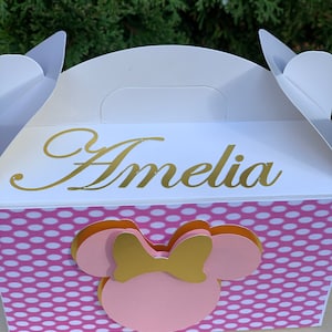 Minnie Mouse Favor box* Minnie party Favor * Minnie Mouse gable box