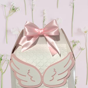 Baptism party favors • Baptism gable box • Bautizo souvenirs • Kids Baptims•  Angel party favors • Angel party box • kids party Favors