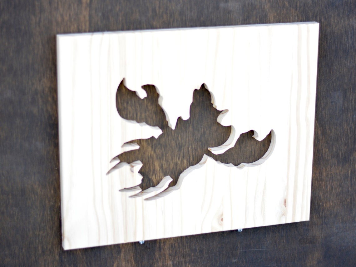 Flounder Wood Silhouette Disney Little Mermaid Cutout Etsy