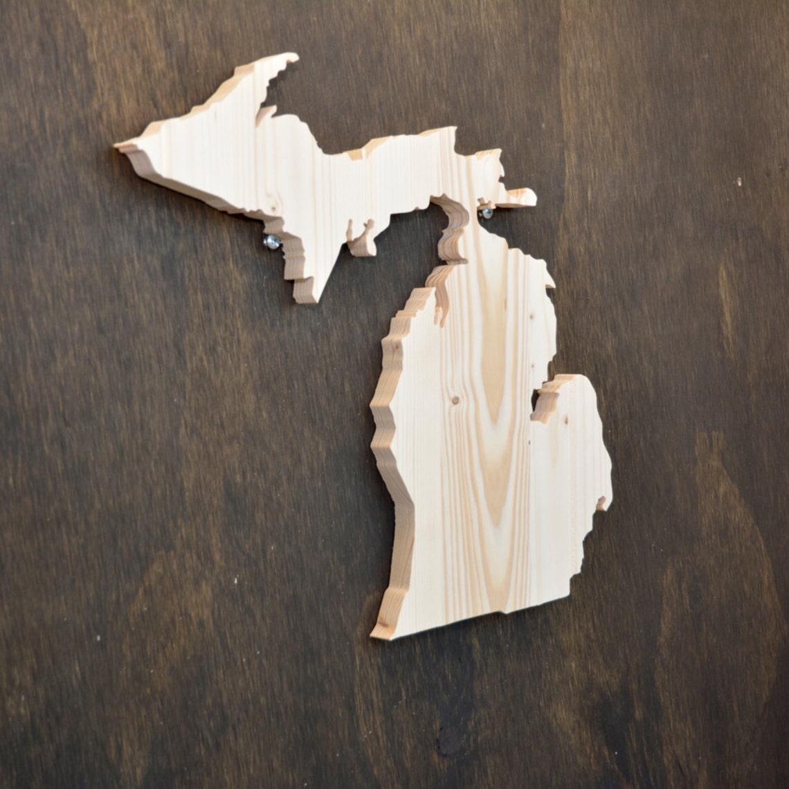 Michigan State Wood Cutout Etsy