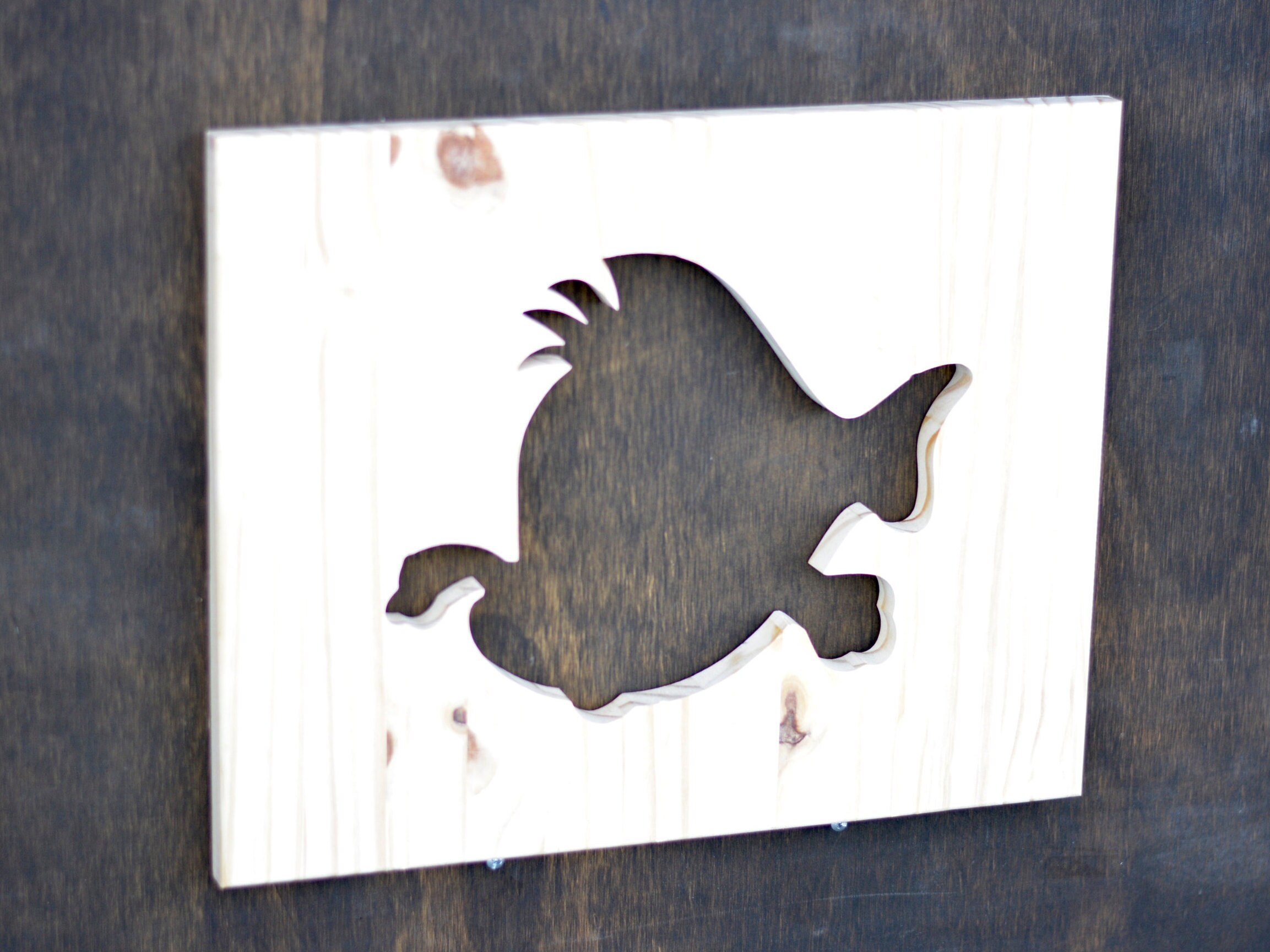 Flounder Wood Silhouette Disney Little Mermaid Cutout Etsy