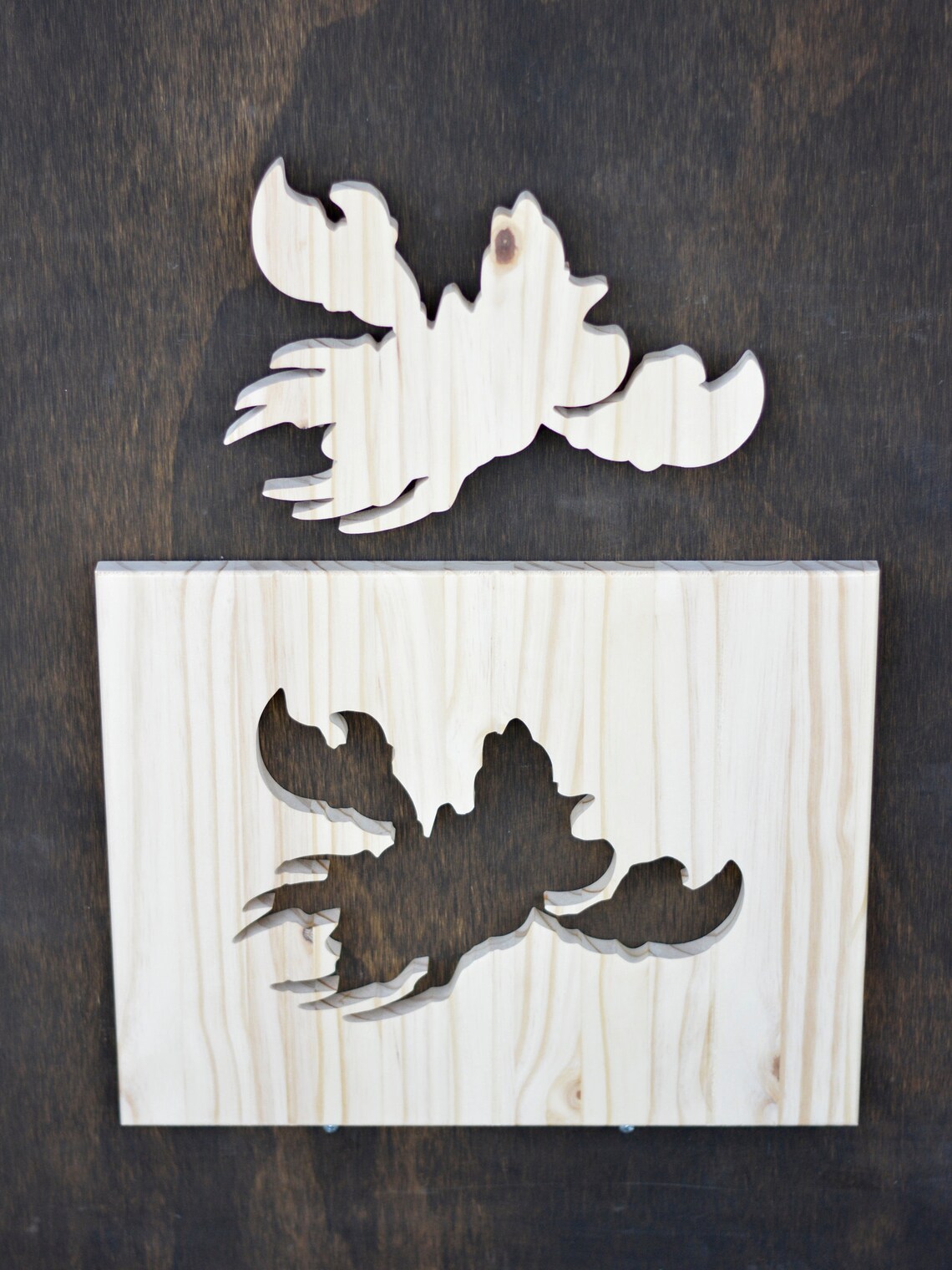 Flounder Wood Silhouette Disney Little Mermaid Cutout Etsy