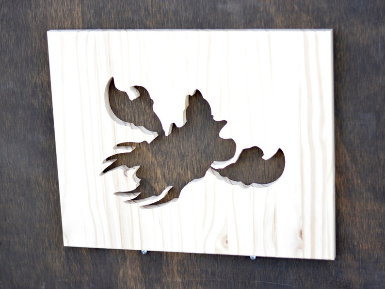 Flounder Wood Silhouette Disney Little Mermaid Cutout Etsy