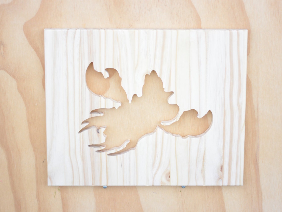 Flounder Wood Silhouette Disney Little Mermaid Cutout Etsy