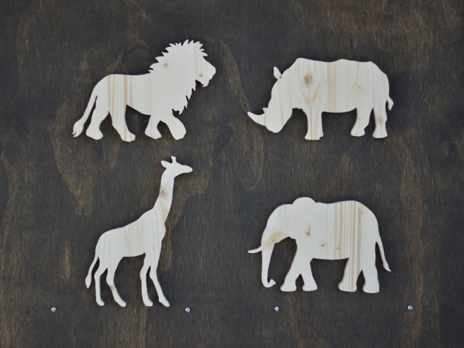 life size safari animal cutouts