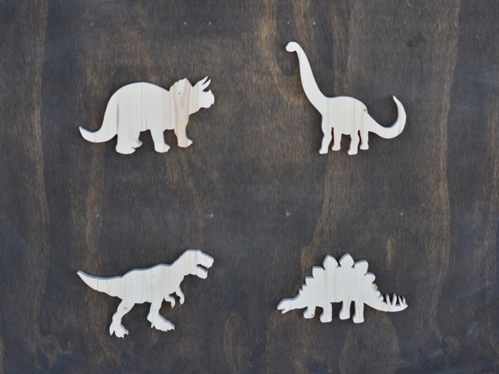 Wood Dinosaur Cutouts Etsy