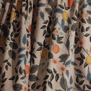 Citrus Floral Curtains - Rifle Paper Co - Citrus Grove - Any Size - Made To Order