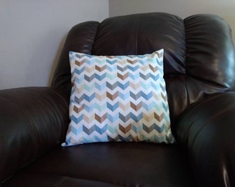 Decorative Pillow Cover, Couch Pillow Cover - Chevron - 18x18 Cover Only