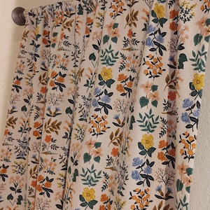 Wildflower Field Curtains - Rifle Paper Co - Any Size - Made To Order