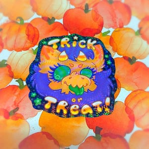 Wicker Beast Punkin Furry Holo Vinyl-Aufkleber