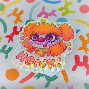 Clown Girl Vinyl Holo Sticker