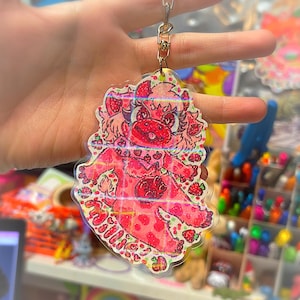 Custom Furry Badge Keychain (chibi)