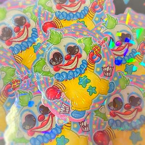 Adesivo de vinil holográfico Shorty The Clown
