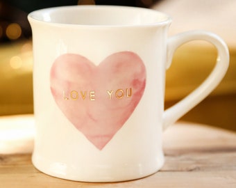 shabby chic design hearts and flowers in pinks Pink hearts bone china mug shabby chic design hearts and flowers in pinks Pink hearts bone china mug